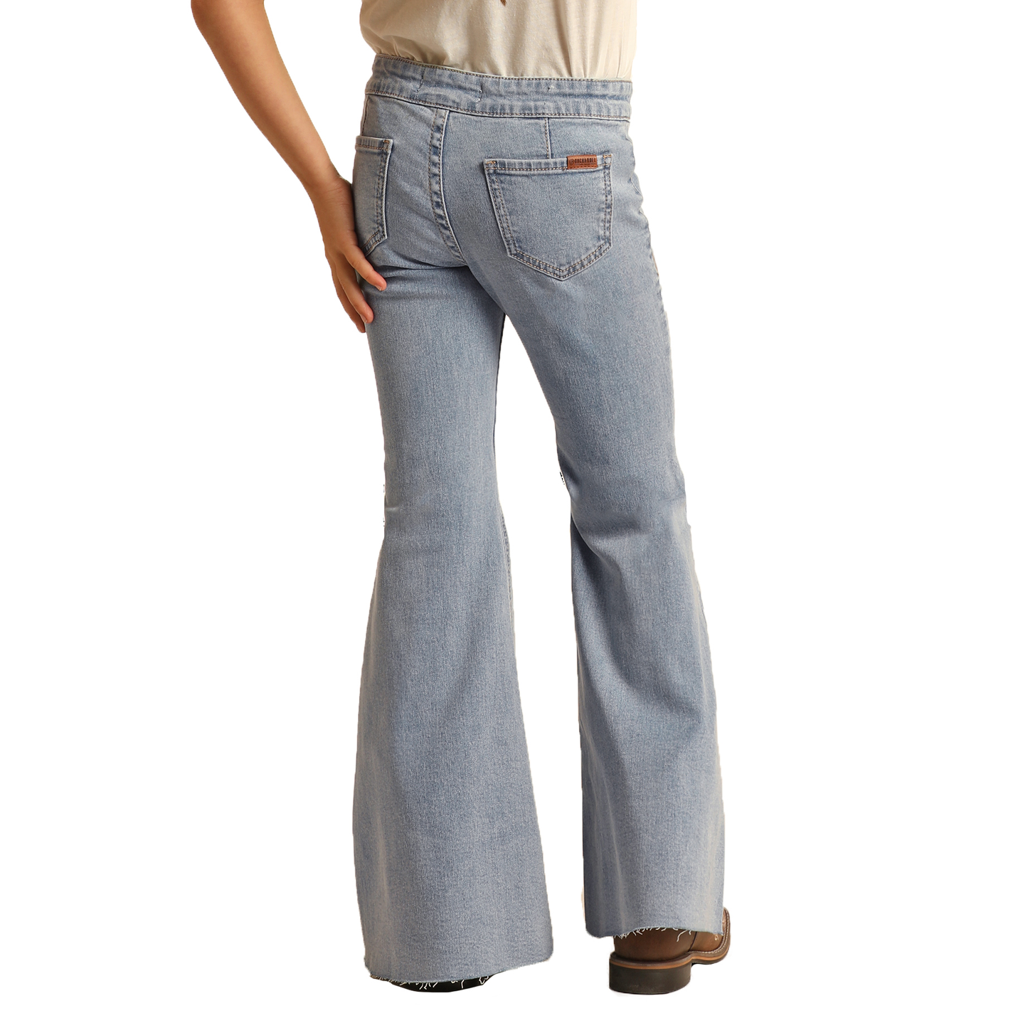 Buy MODNTOGA Little Girl's Vintage Jeans Bell-Bottoms Denim Pants Skinny  Pants 2-6T (Dark Blue, 100 (3-4T)) at Amazon.in